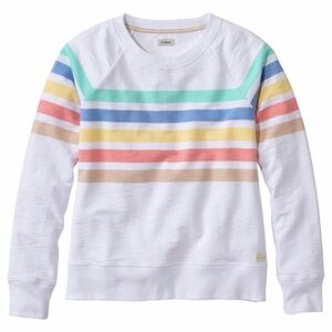 L.L. Bean | Peaks Island Stripe Crewneck Sweatshirt